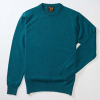 Lambswool crew neck - Grecian Sea