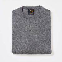 Lambswool crew neck - Grey Mix