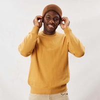 Lambswool crew neck - Harvest gold