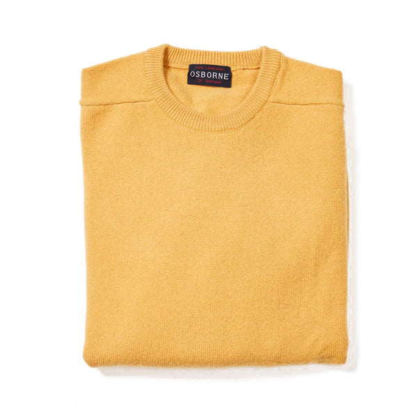 Lambswool crew neck - Harvest gold
