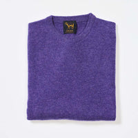 Lambswool crew neck - Heliotrope