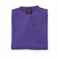 Lambswool crew neck - Heliotrope