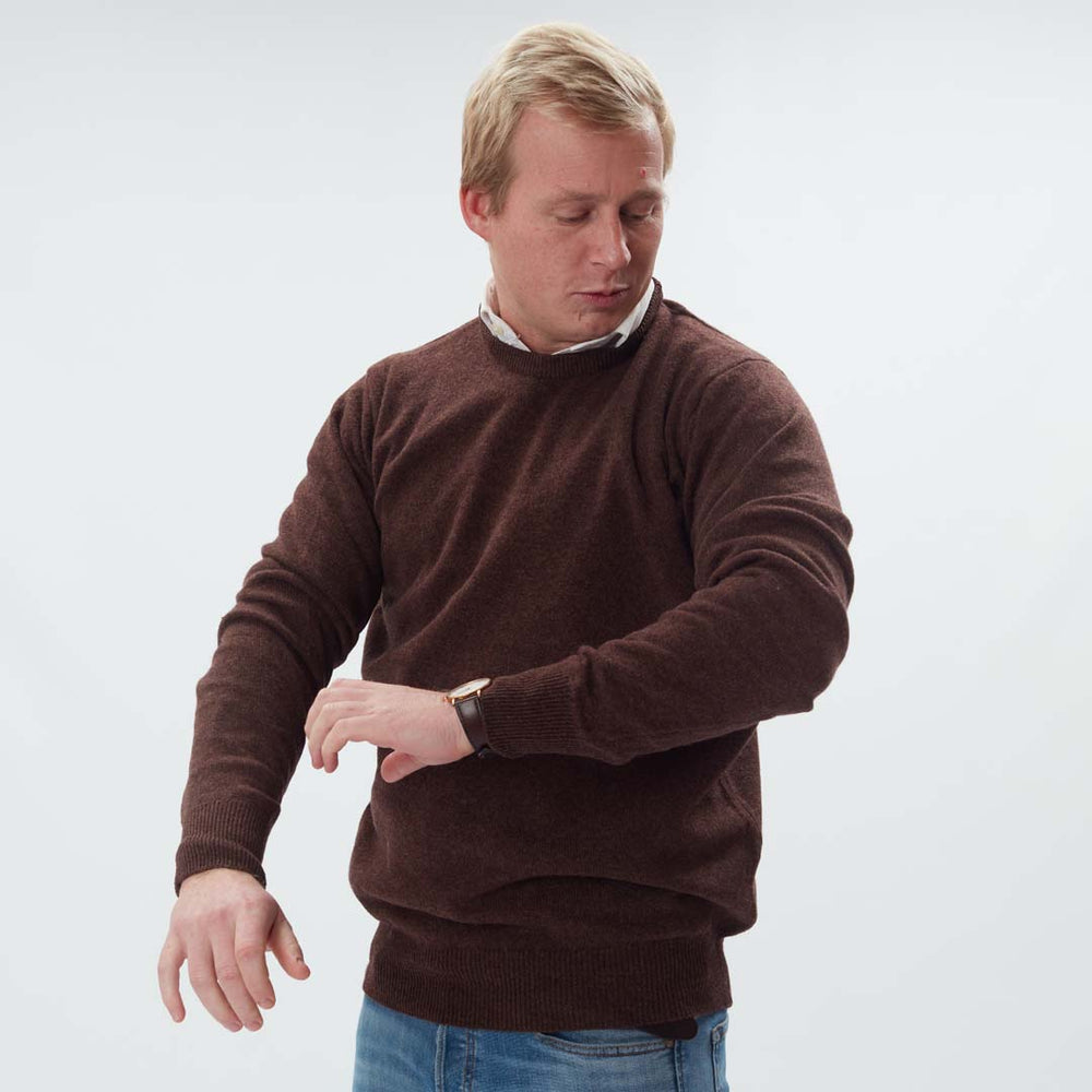 Lambswool crew neck - Hickory
