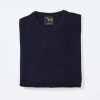 Lambswool crew neck - Indigo Melange