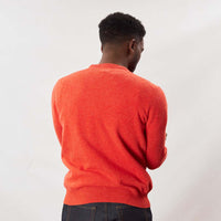 Lambswool crew neck - Inferno