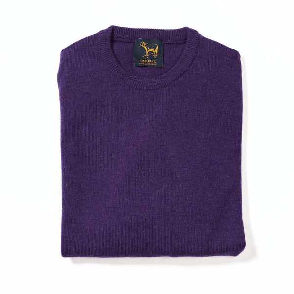 Lammwolle Rundhalsausschnitt - Jacaranda