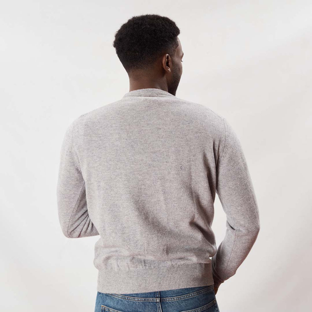 Lambswool crew neck - Light Grey