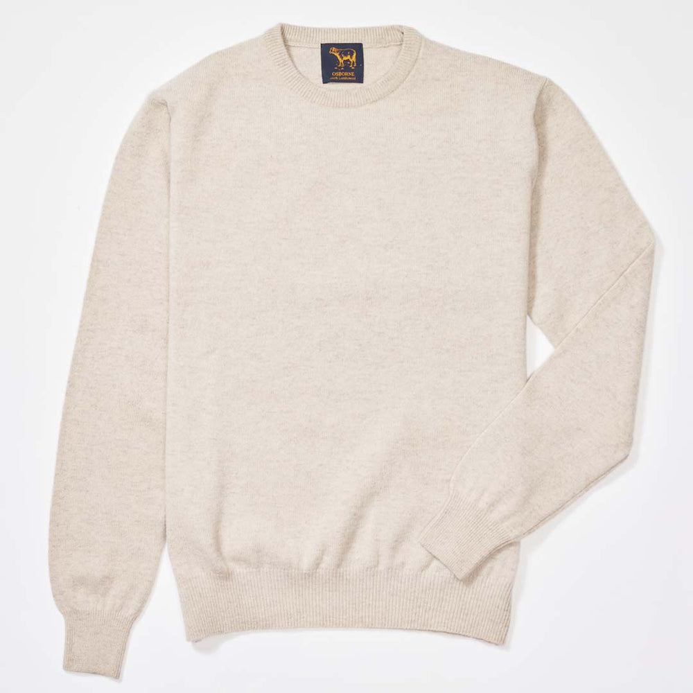 Lambswool crew neck - Linen