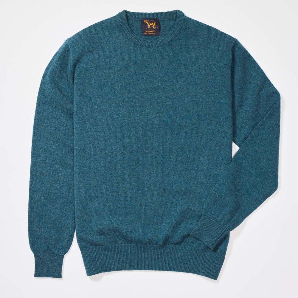 Lambswool crew neck - Mallard