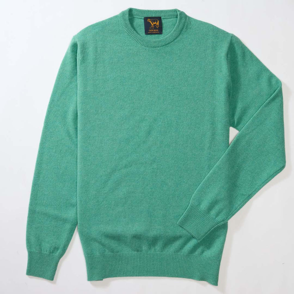 Lambswool crew neck - Munsell Green