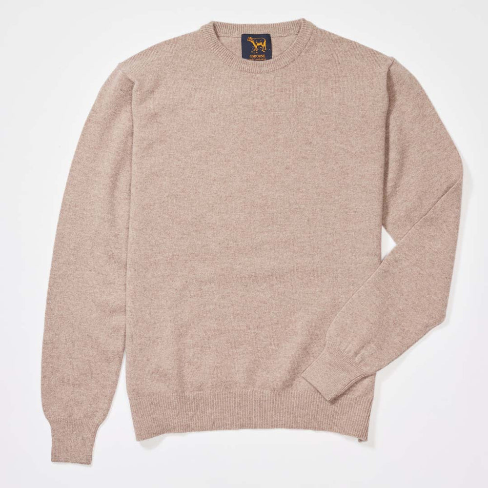 Lambswool crew neck - Mushroom