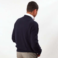 Lambswool crew neck - Navy