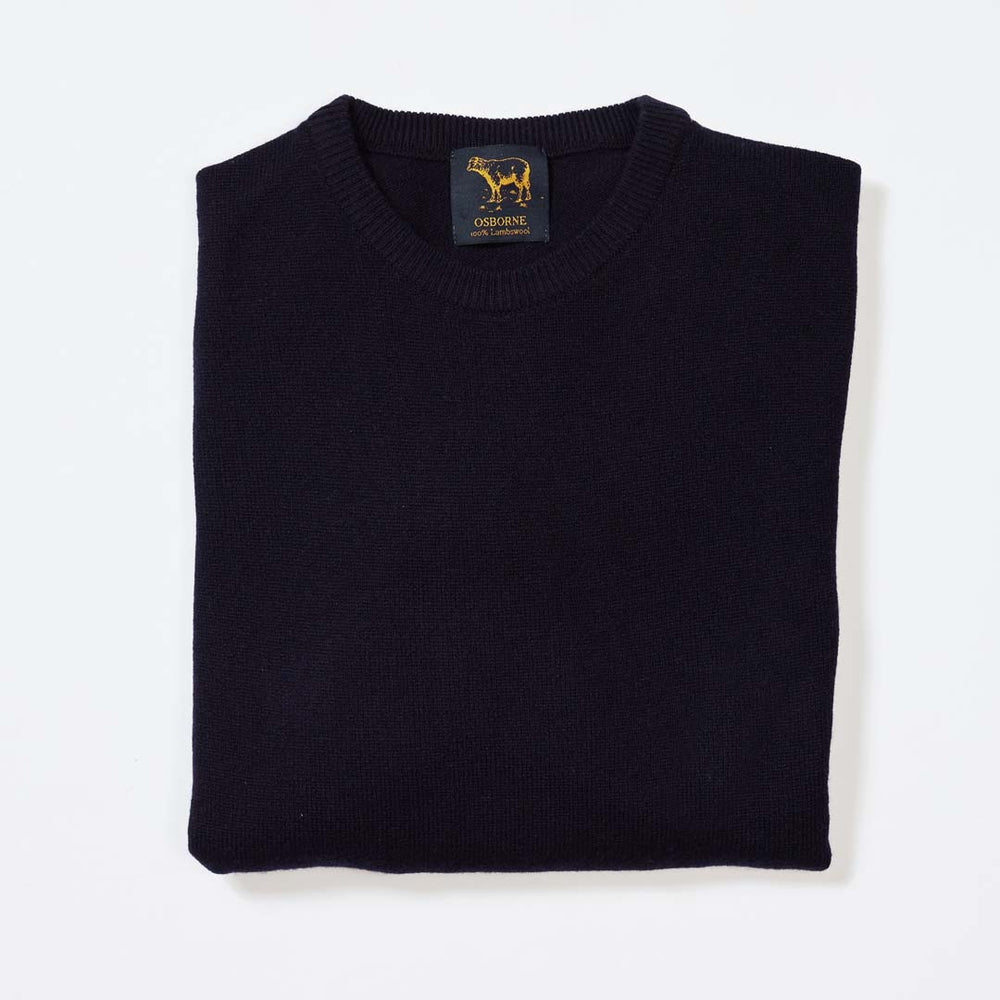 Lambswool crew neck - Navy