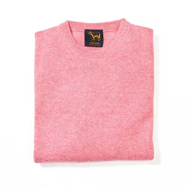 Lammwolle Rundhalsausschnitt - Nougat