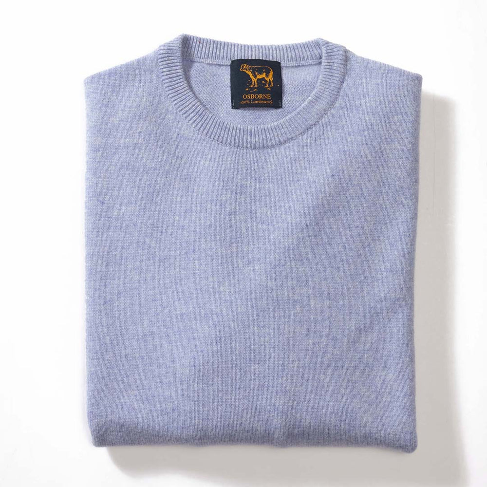 Lambswool crew neck - Pale Lavender