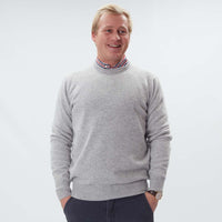Lambswool crew neck - Pearl grey