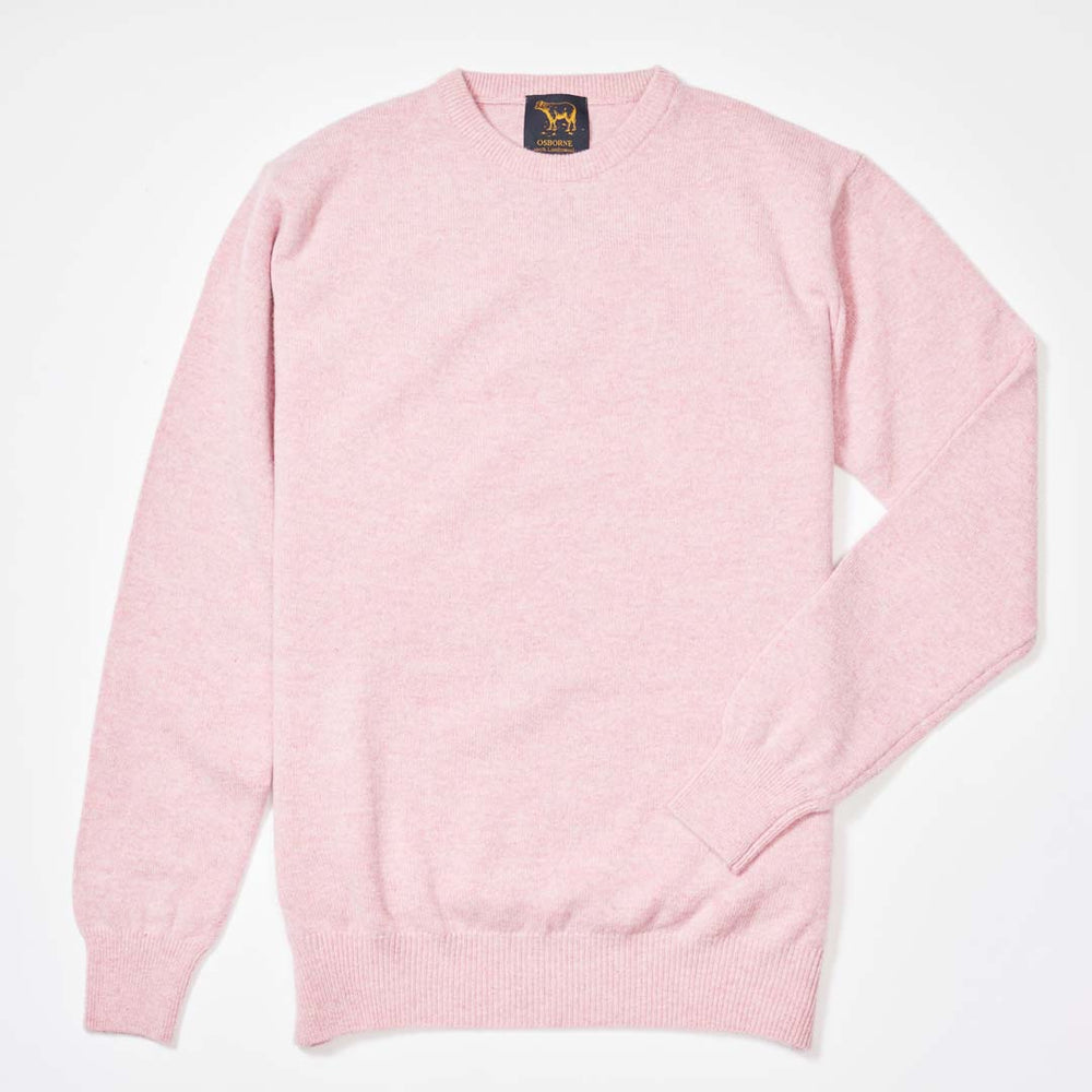 Lammwolle Rundhalsausschnitt - Pink Haze
