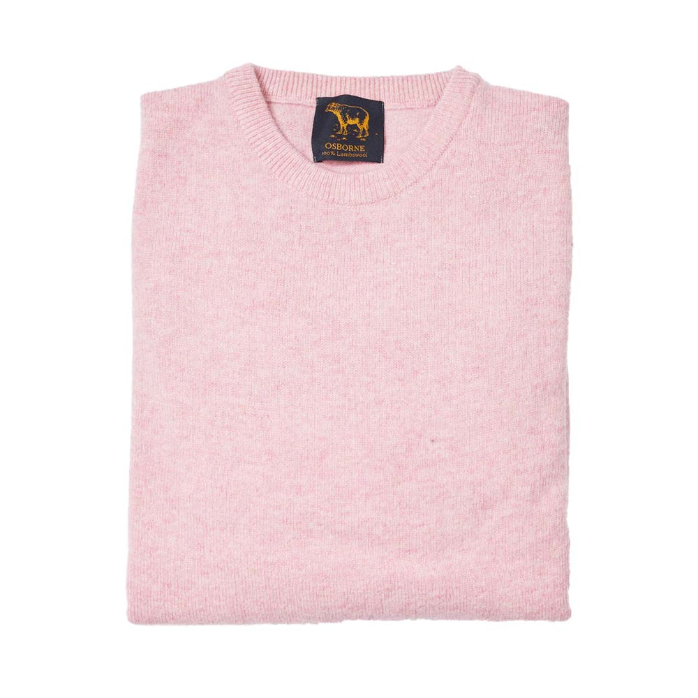 Lana d'agnello girocollo - Pink Haze