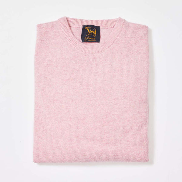 Lambswool crew neck - Pink Haze