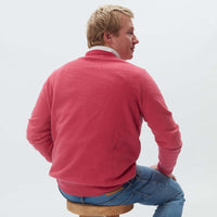 Lambswool crew neck - Pink lady