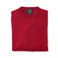 Lambswool crew neck - Poppy Melange