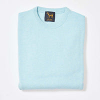 Lambswool crew neck - Raindrop