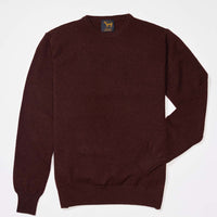 Lambswool crew neck - Raisin