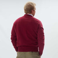 Lambswool crew neck - Rhubarb