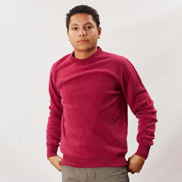 Lana d'agnello girocollo - Rosehip