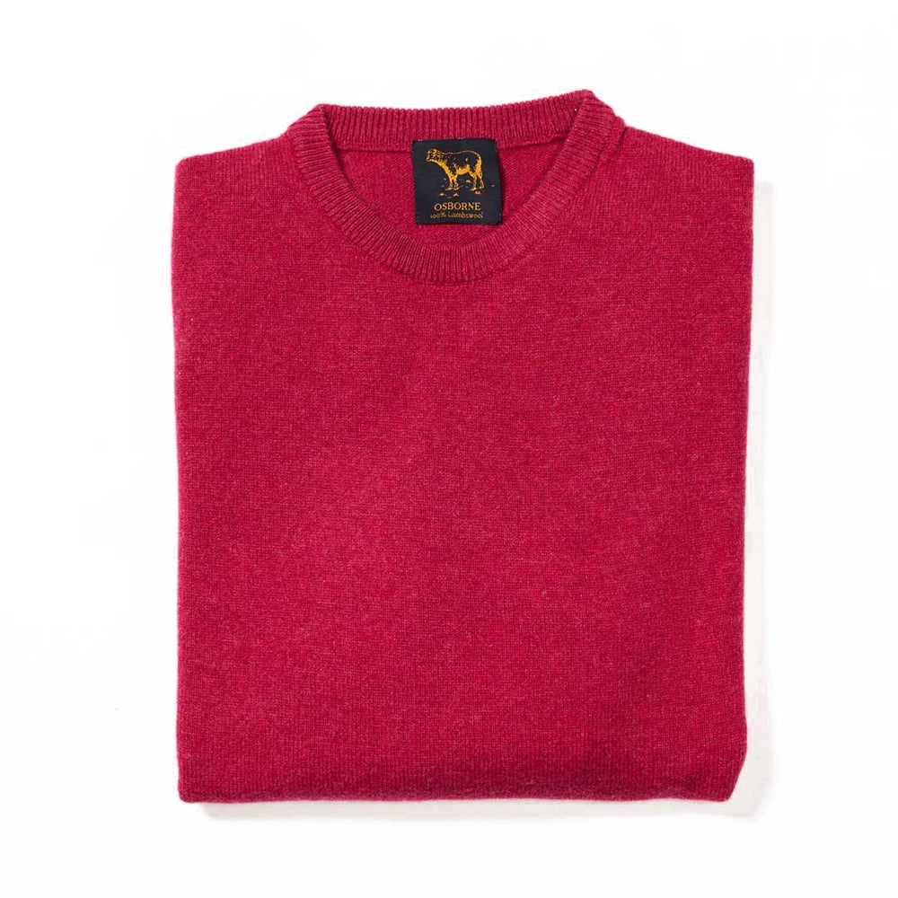 Lambswool crew neck - Rosehip