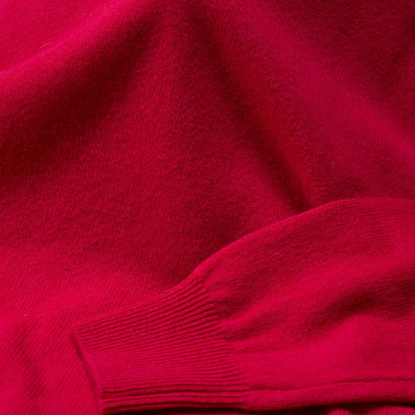 Lambswool crew neck - Ruby