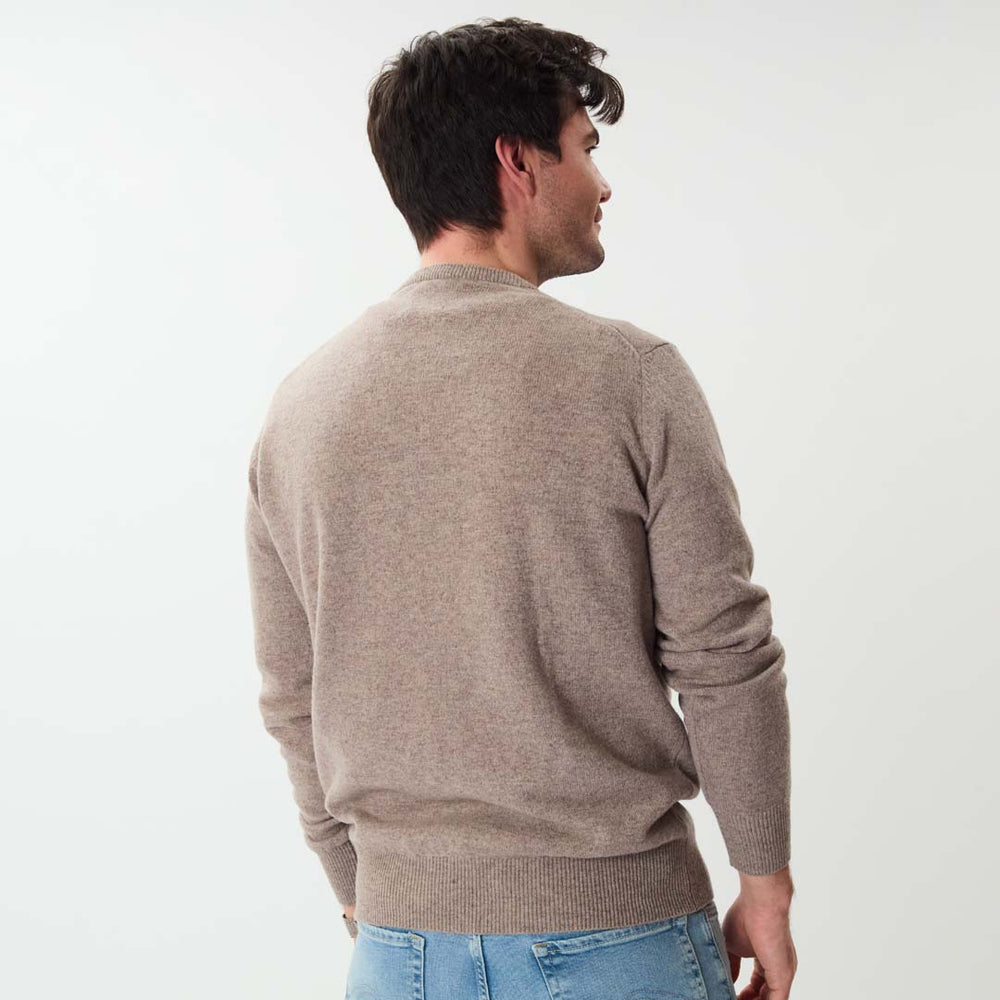 Lambswool crew neck - Tawny
