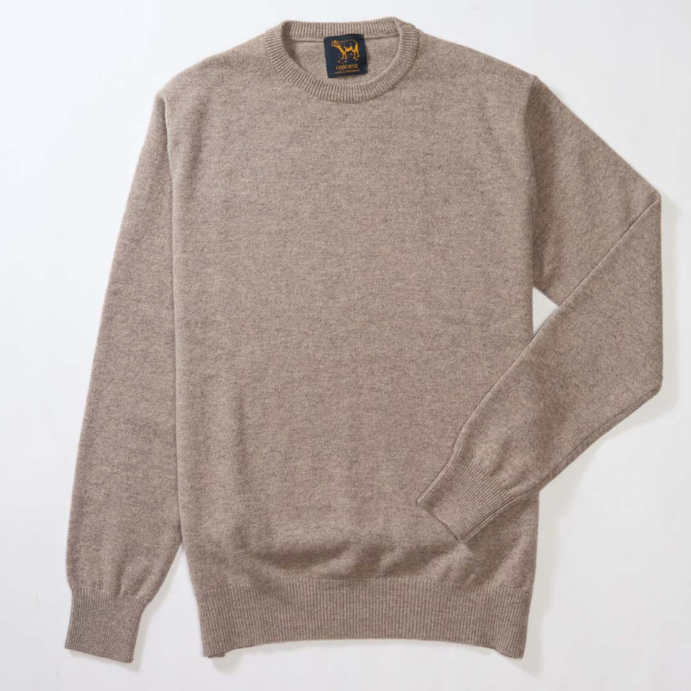Lambswool crew neck - Tawny