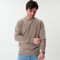 Lambswool crew neck - Tawny