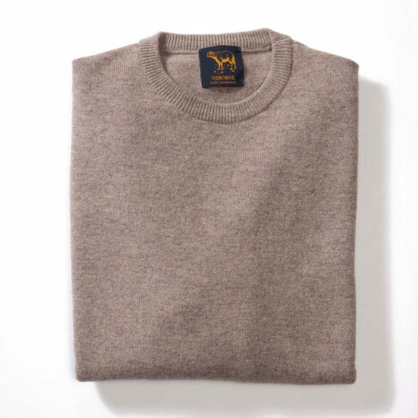 Lambswool crew neck - Tawny