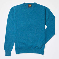 Lammwolle Rundhalsausschnitt - Teal Blue