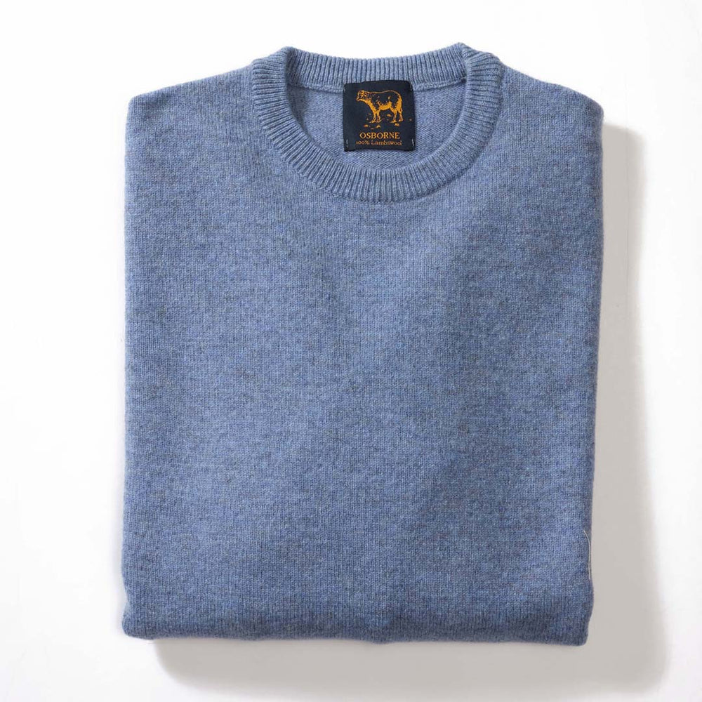 Lambswool crew neck - Waves