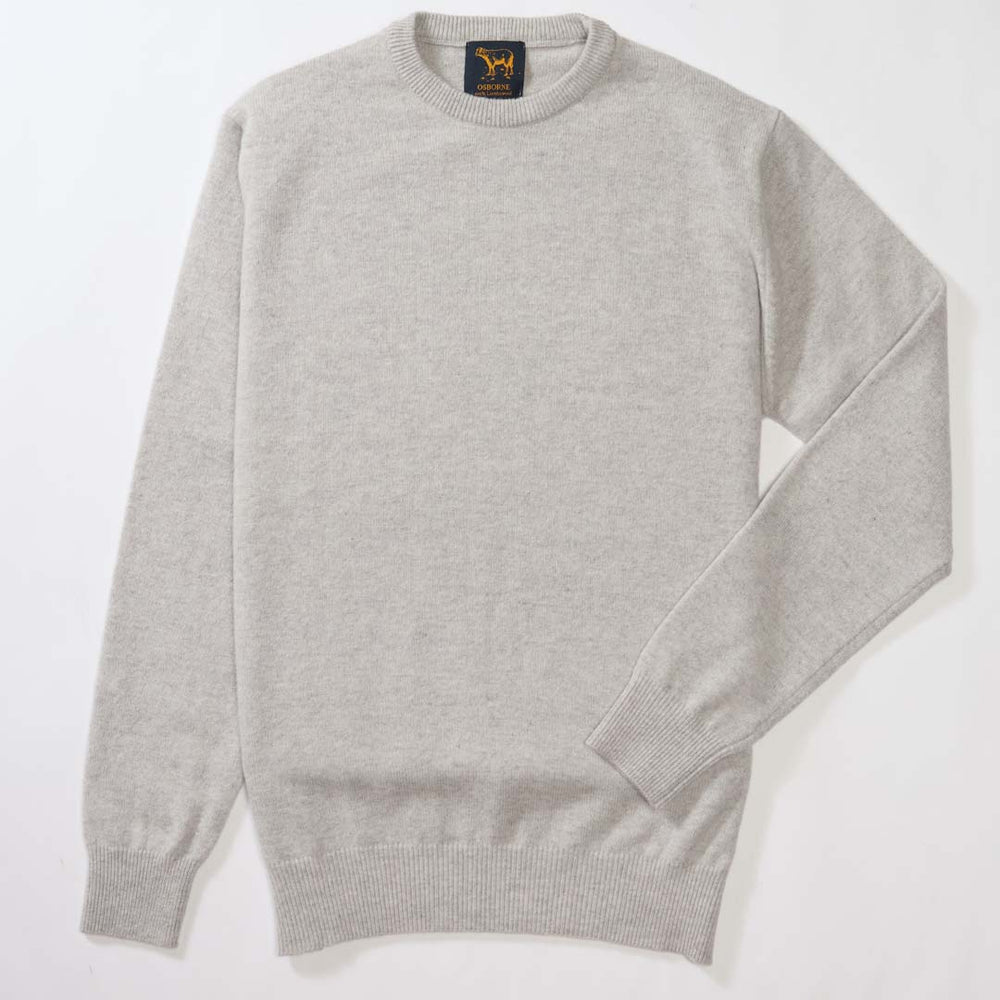 Lambswool crew neck - Zinc