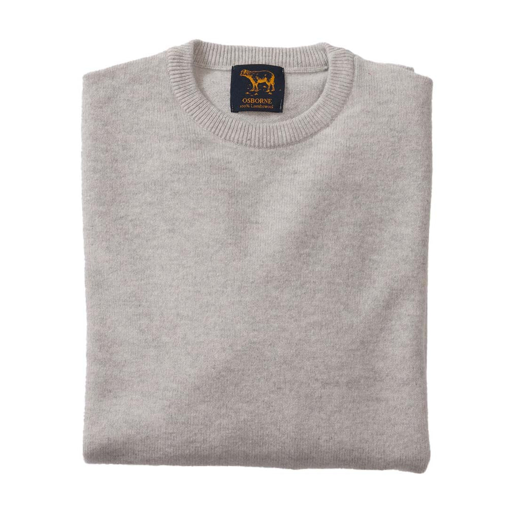 Lambswool crew neck - Zinc