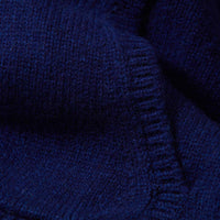 Lambswool hoodie - Dark Cobalt