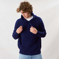 Lambswool hoodie - Dark Cobalt