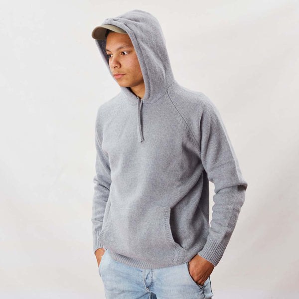 Lambswool hoodie - Seal