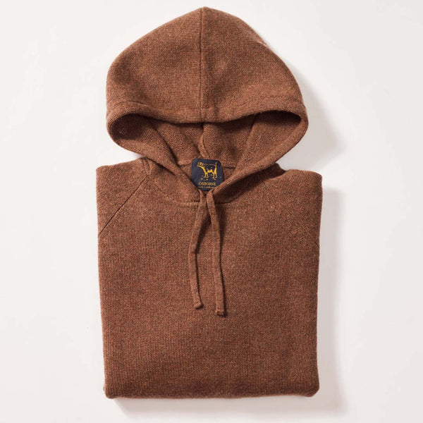 Lambswool hoodie - Tobacco