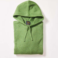 Lana d'agnello felpa con cappuccio - Watercress
