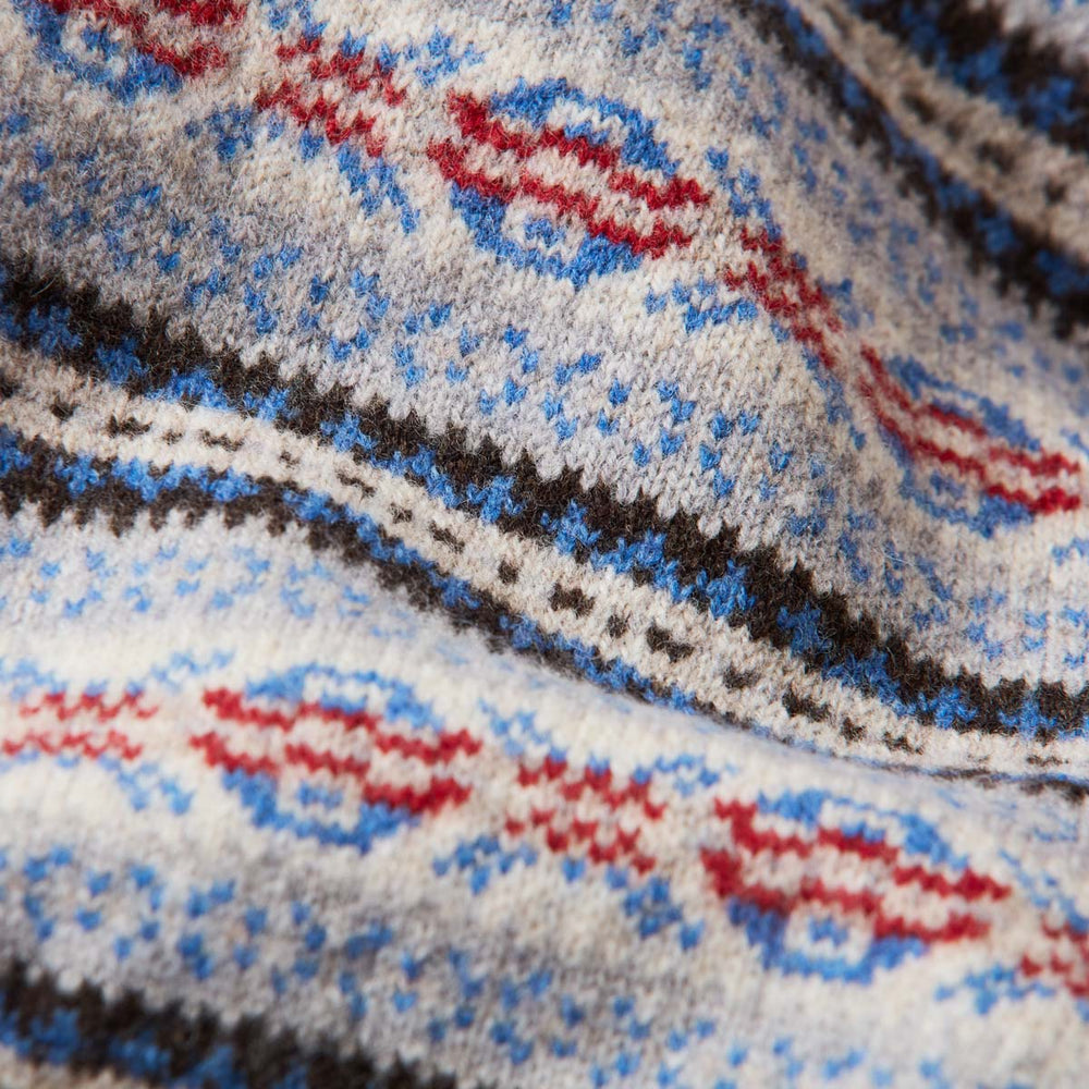 Lambswool Fair Isle crew neck - Col1