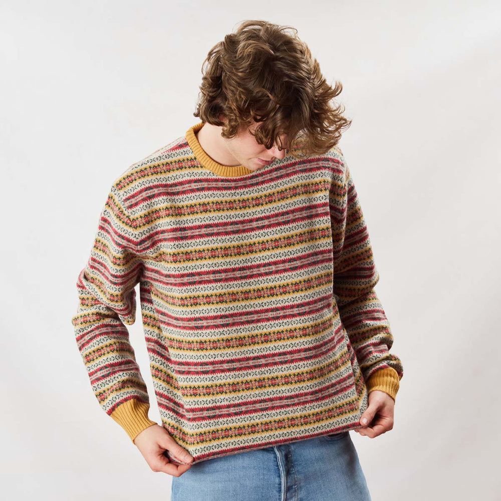 Lambswool Fair Isle crew neck - Col2 – Osborne Knitwear