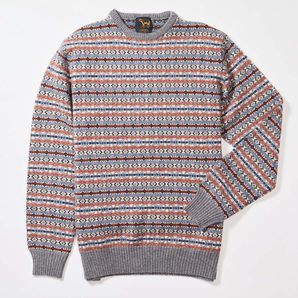 Lambswool Fair Isle crew neck - Col4