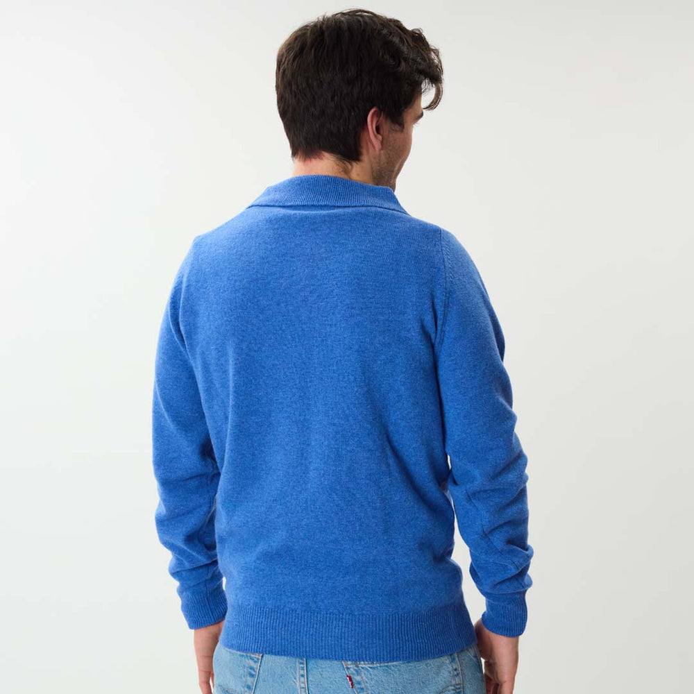 Lambswool polo sweater - River
