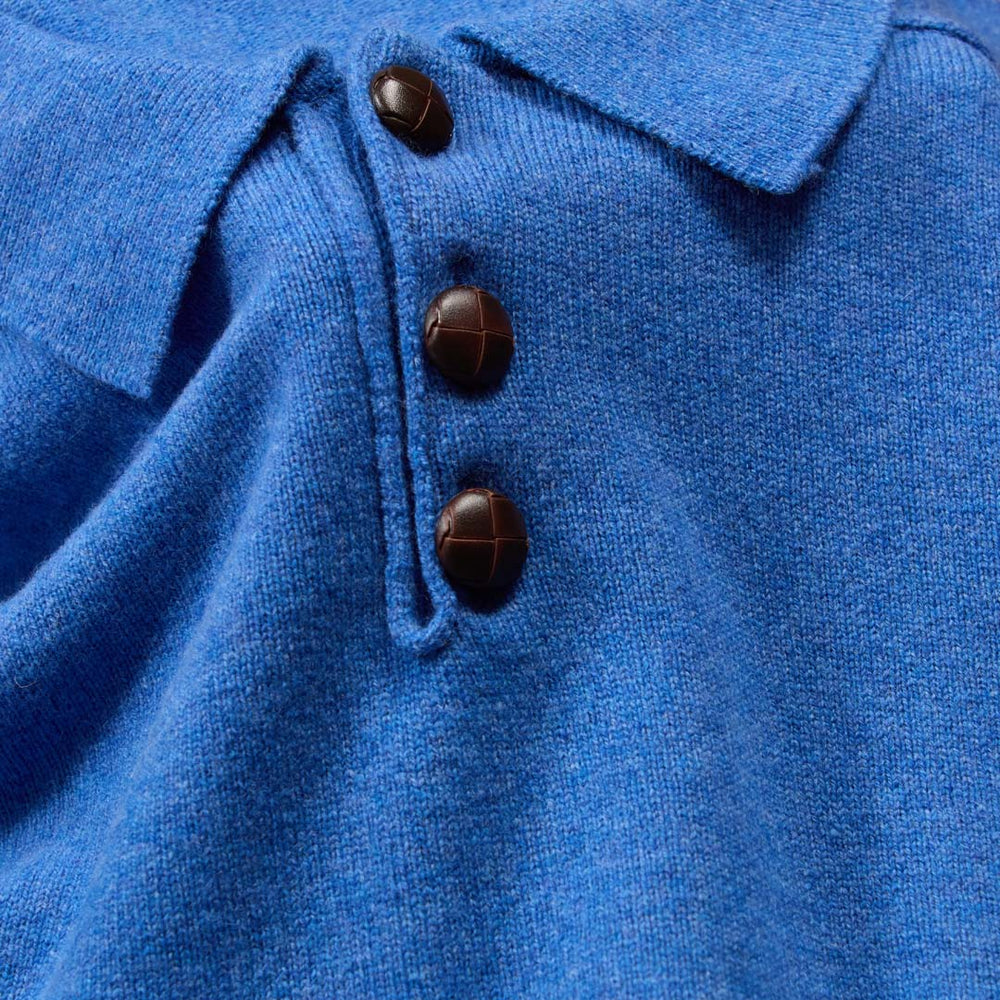 Lambswool polo sweater - River