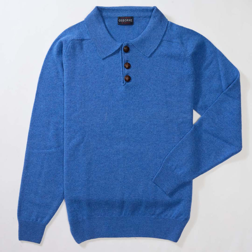 Lambswool polo sweater - River